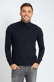 Suitable Turtleneck Cable Navy