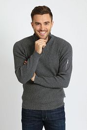 Suitable Mou Half Zip Pullover Anthracite