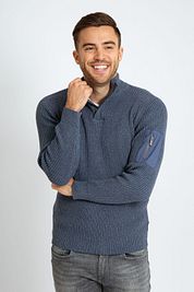 Suitable Mou Half Zip Pullover Blue