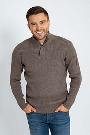 Suitable Mou Half Zip Pullover Taupe
