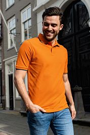 Suitable Respect Polo Shirt Tip Ferry Orange