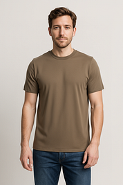 Suitable Respect T-shirt Hi Taupe