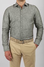 Suitable Shirt Linen Green