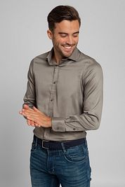Suitable Satin Shirt Grey
