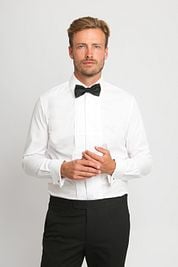 Tuxedo Shirt Pleated Wing Tip
