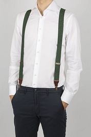 Sir Redman Luxury Suspenders Essential Dark Green