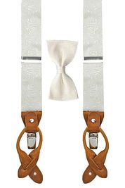 Sir Redman Suspenders Wedding Combi Pack Festive Leaves Off-white