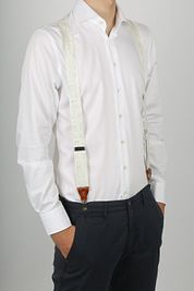 Sir Redman Suspenders Wedding Combi Pack Festive Leaves Off-white
