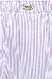 Steppin' Out Boxershort Striped Oxford Purple
