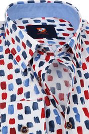 Suitable Shirt Brush Strokes Blue Red