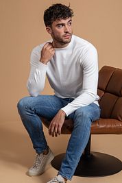 Suitable Pullover O-Neck White
