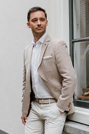 Suitable Grou Blazer Checks Beige