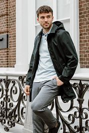 Suitable Pantalon Jersey Pied De Poule Navy