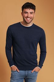 Suitable Pullover O-Neck Johan Navy