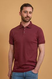 Suitable Liquid Polo Shirt Bordeaux