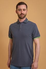 Suitable Fluo B Polo Shirt Anthracite