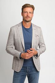 Suitable Sports Jacket Face Print Light brown