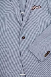 Suitable Sports Jacket Stripes Blue