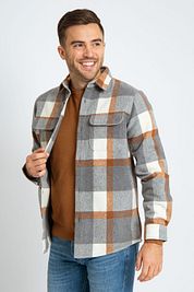 Suitable Overshirt August Wool Blend Grey