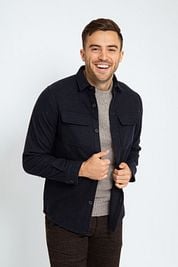 Suitable Overshirt August Wool Blend Navy