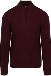 Steppin' Out Half Zip Pullover Merino Wool Burgundy