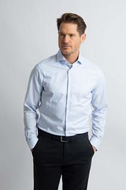 Steppin' Out Shirt Slim-Fit Twill Light Blue