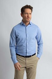 Steppin' Out Shirt Stretch Piqué Light Blue