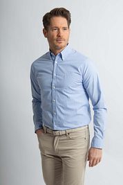 Steppin' Out Shirt Mini Checks Light Blue
