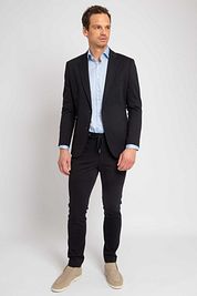 Suitable Jersey Suit Navy