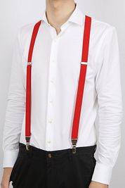 Suitable Suspenders Red