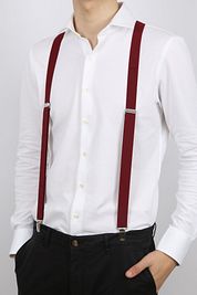 Suitable Suspenders X-Model Bordeaux