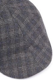 Suitable Peaky Cap Woven Pane Grey