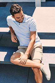Suitable Liquid Polo Shirt Light Blue
