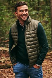 Suitable Merino Half Zip Sweater Dark Green