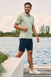 Suitable Respect Polo Shirt Tip Ferry Light Green