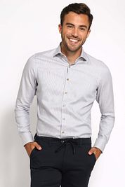 Suitable Shirt Twill Print Beige
