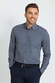 Suitable Shirt Print Navy
