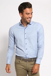 Suitable Shirt Widespread Flanel Light Blue