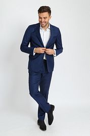 Suitable Suit Wool Royal Blue