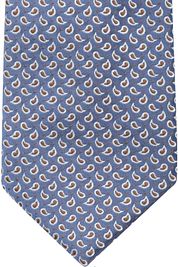 Suitable Tie Silk Paisley Navy