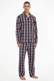 Tommy Hilfiger Pyjama Set Plaid Dark Blue