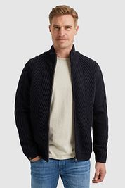 Vanguard Cardigan Wool Blend Navy