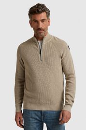 Vanguard Pullover Half Zip Beige