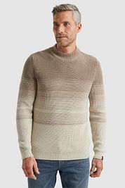Vanguard Knitted Pullover Stripe Beige