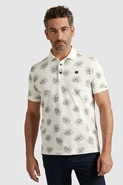 Vanguard Polo Shirt Print Ecru