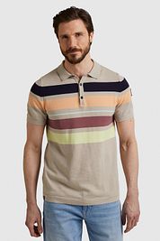 Vanguard Knitted Polo Shirt Beige