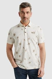 Vanguard Polo Shirt Print Ecru