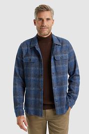 Vanguard Overshirt Brushed Checks Blue