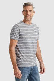 Vanguard T-Shirt Stripes Grey Blue