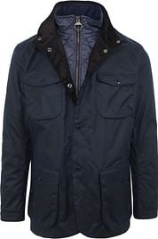 Barbour Wax Jacket Ogston Dark Blue